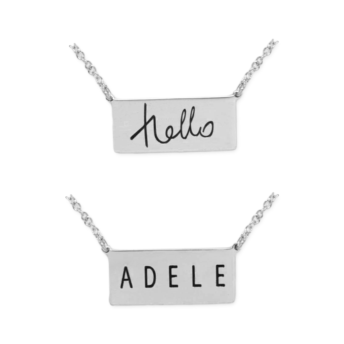 Hello Necklace - Silver