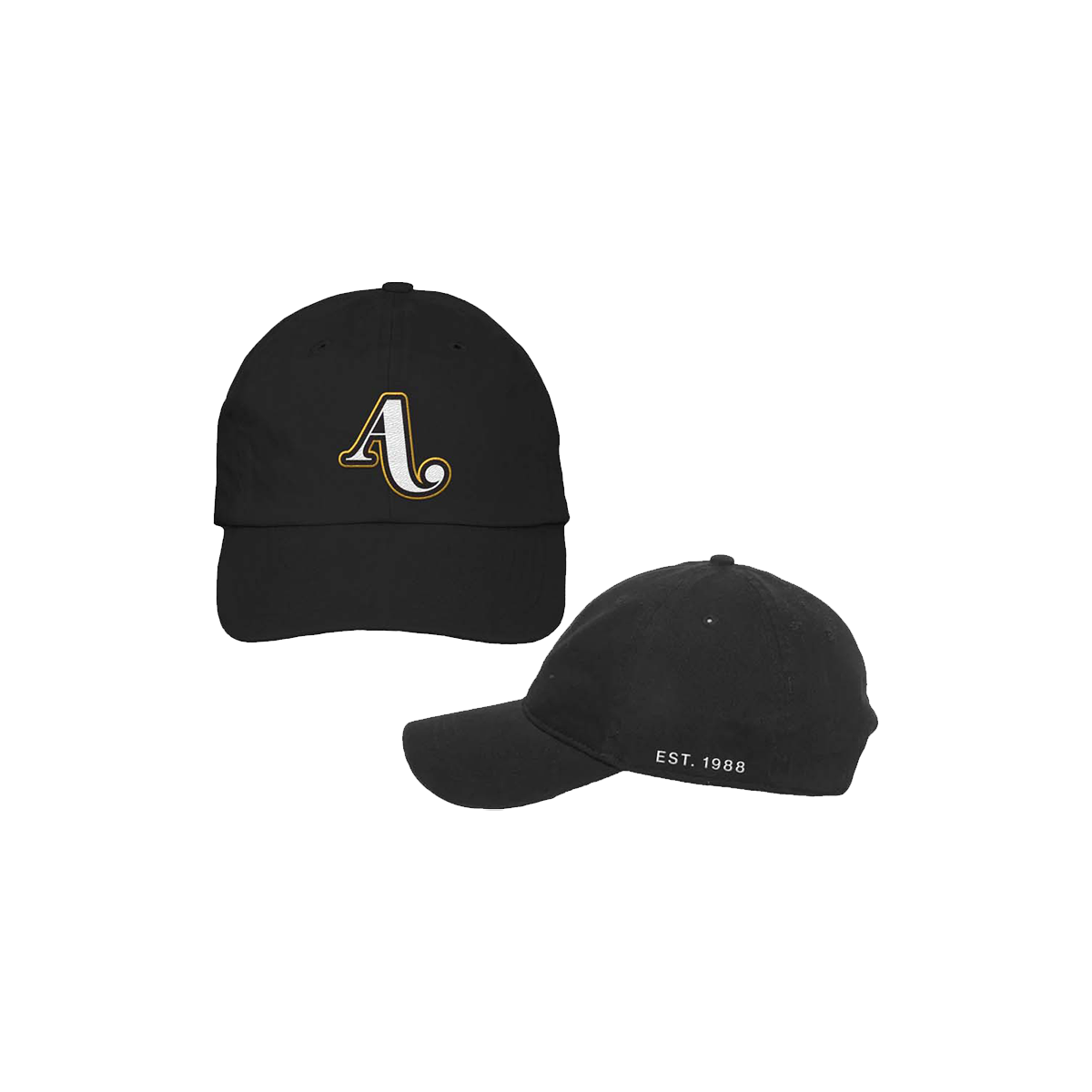 'A' Hat - Black