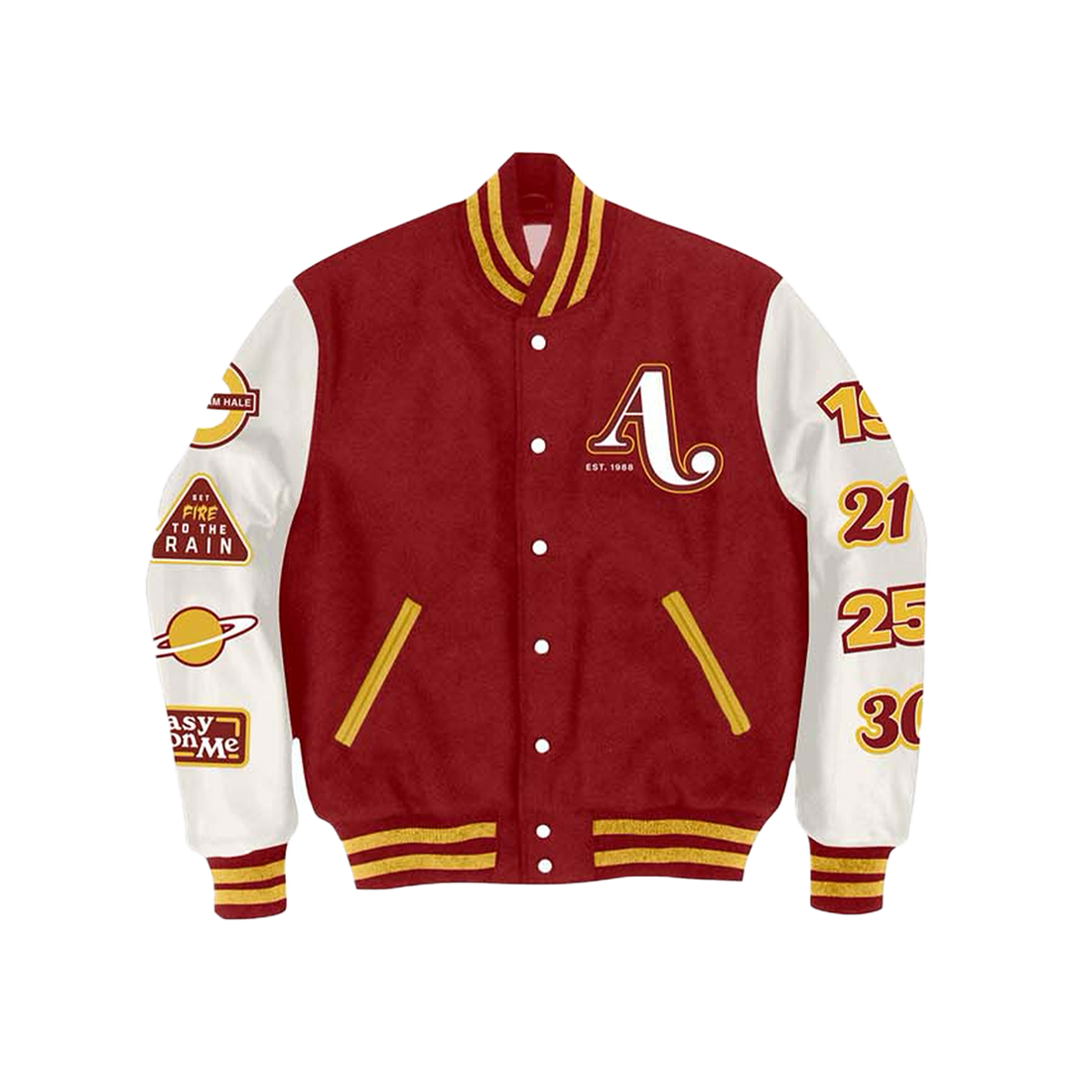 Red Letterman Jacket
